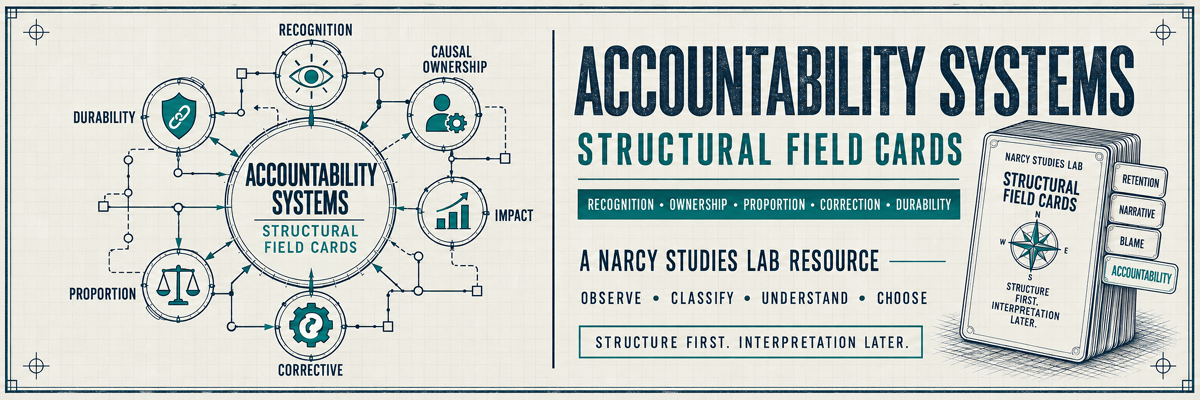 Blueprint-style Accountability Systems field card banner
