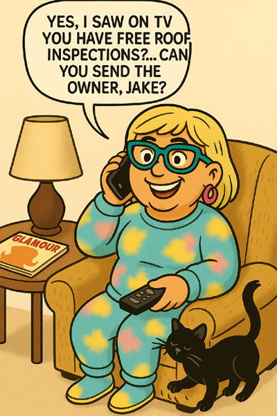 Narcy's on the prowl for a free roof by charming the owner