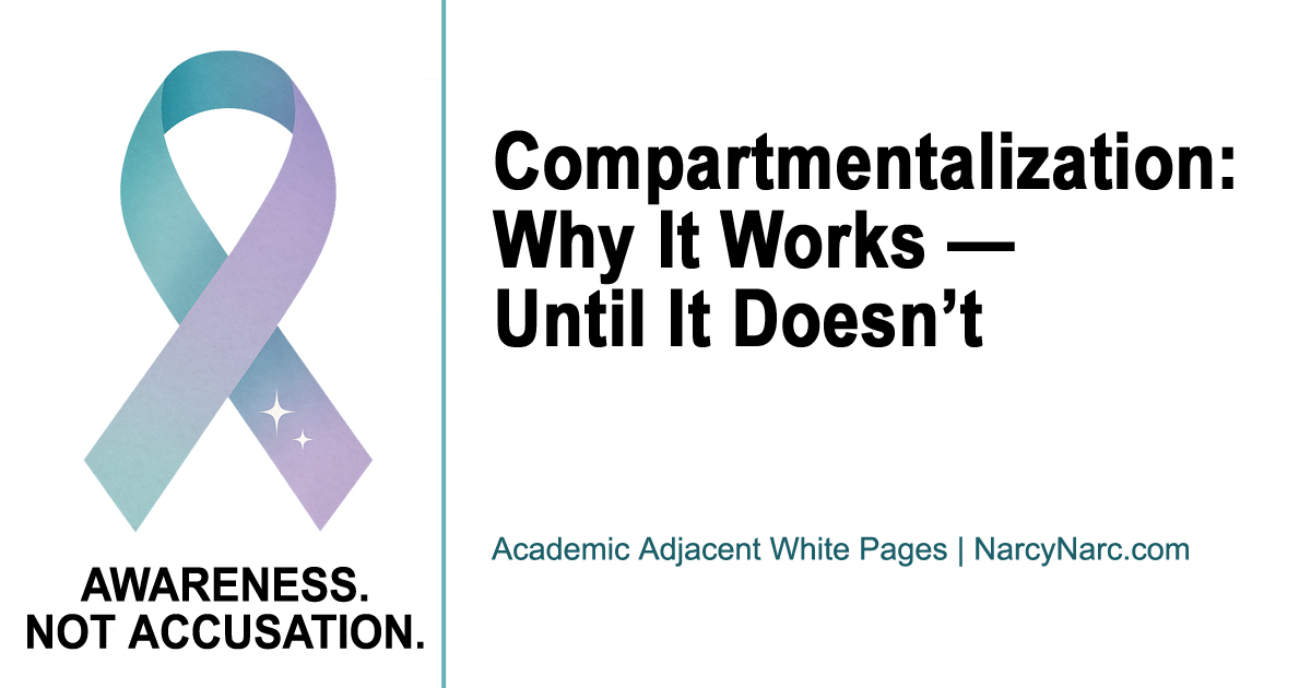 Compartmentalition Compartmentalization: Why It Works — Until It Doesn’t | Academic ...