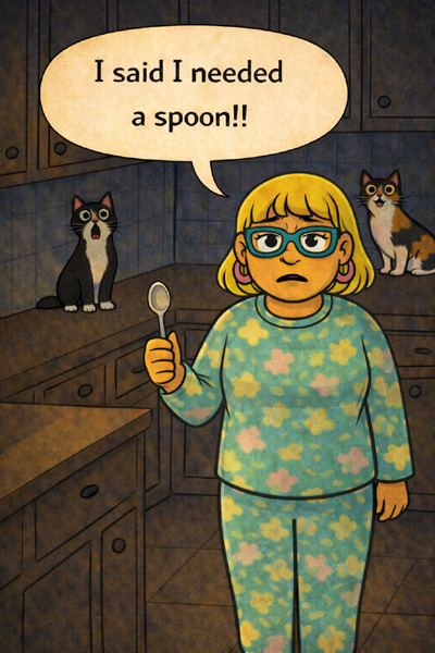 Narcy appears disengaged while tracking Main Supply’s emotional response.