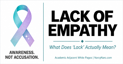 Lack of Empathy: What Does Lack Actually Mean? Academic Adjacent White Page