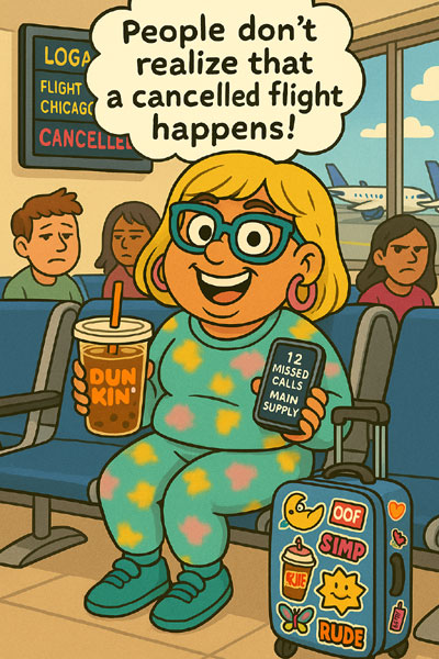 Narcy saying she's fine with shrimp and calls