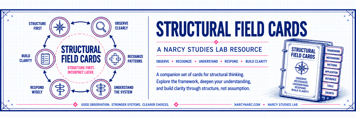 Blueprint-style structural field card banner
