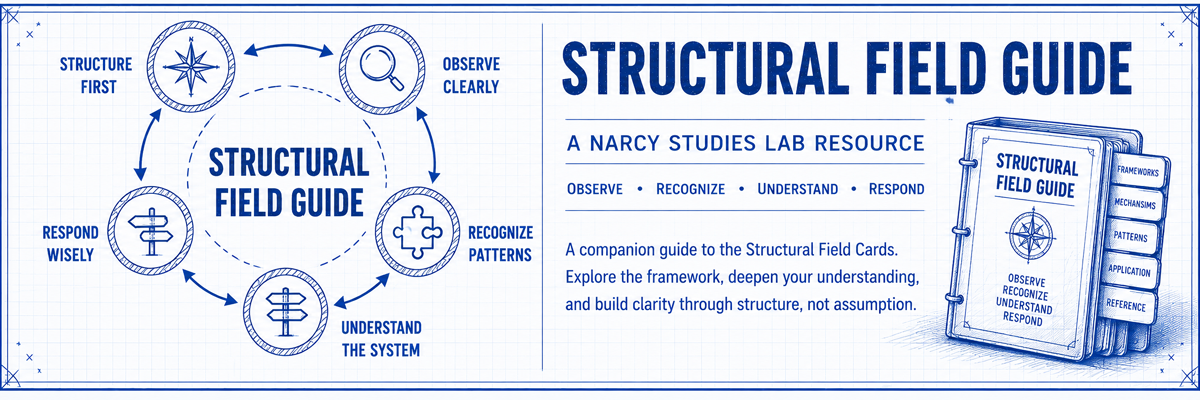 Blueprint-style structural field card banner